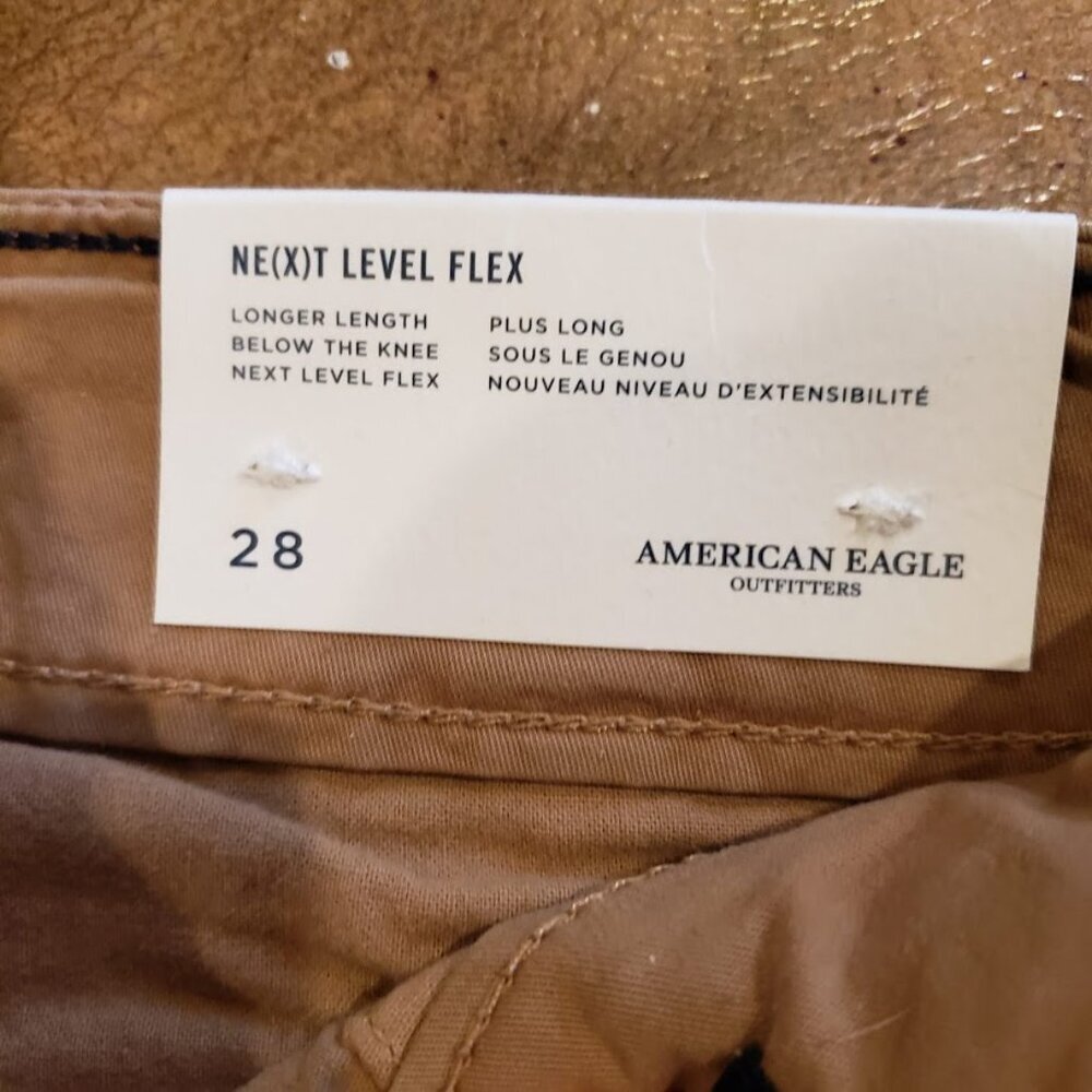 NWT American Eagle NE(X)T Level Flex Khaki Men's Shorts Size 28 - Picture 6 of 10